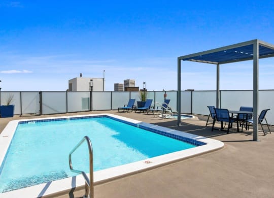 Pool at Rochester Apartments, California