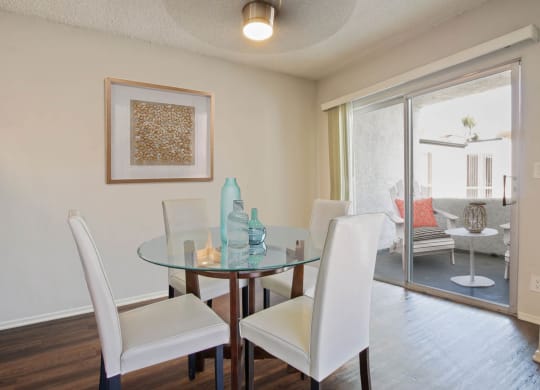 Dining at Rose Apartments, Los Angeles