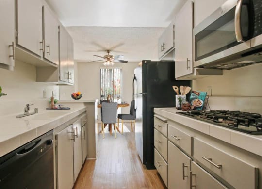 Kitchen2 at Rose Apartments, Los Angeles, California
