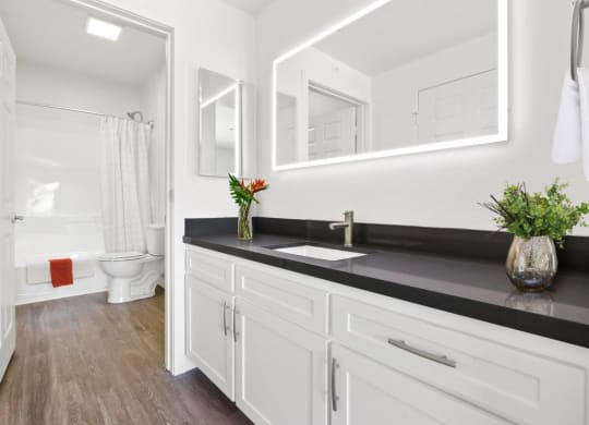 Bathroom With Bathtub at Toluca Court, Toluca Lake, 91602