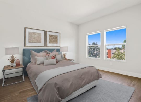 Bedroom at Toluca Court, California