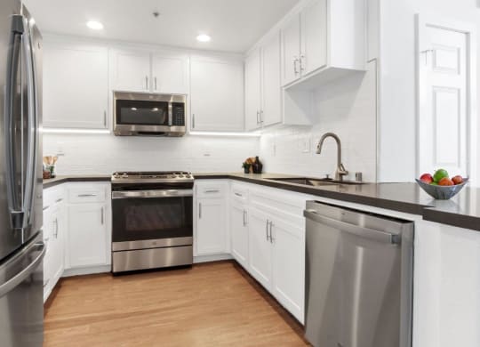 Fully Equipped Kitchen at Toluca Court, Toluca Lake, California