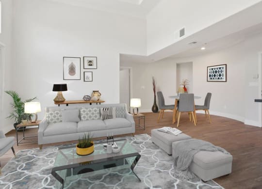 Modern Living Room at Toluca Court, Toluca Lake, CA, 91602