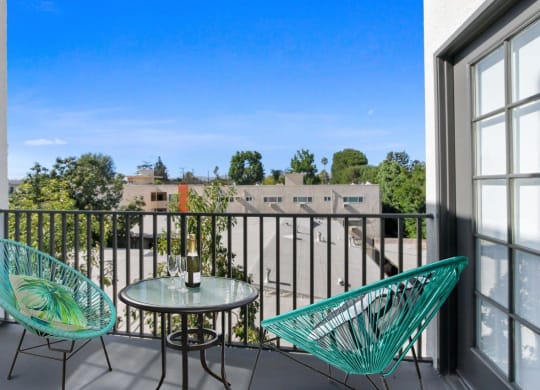 Balcony And Patio at Toluca Court, Toluca Lake, CA