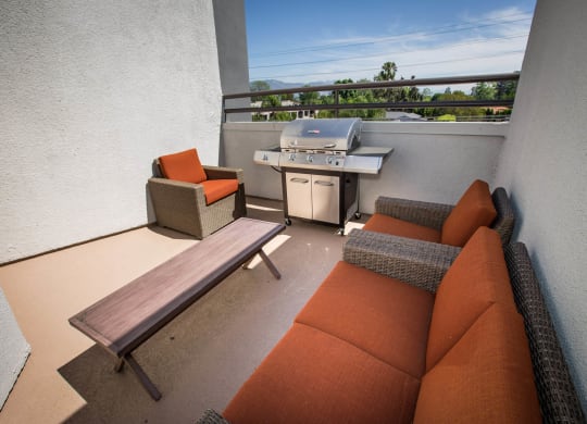 Balcony at Toluca Lofts, California