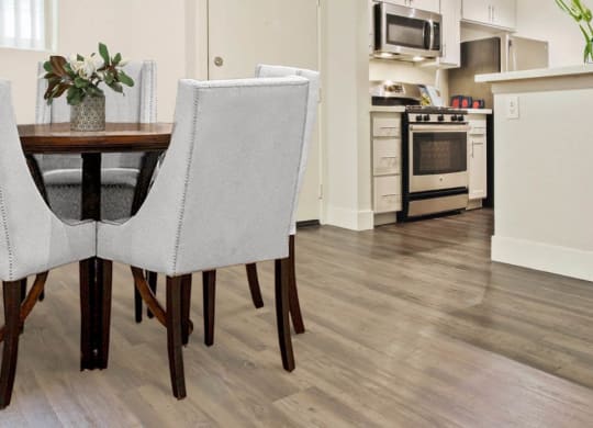 Kitchen And Dining at Toluca Lofts, Toluca Lake