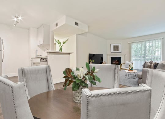 Elegant Dining Space at Toluca Lofts, Toluca Lake, California