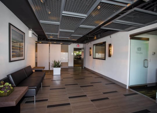 Lobby at Toluca Lofts, Toluca Lake, California