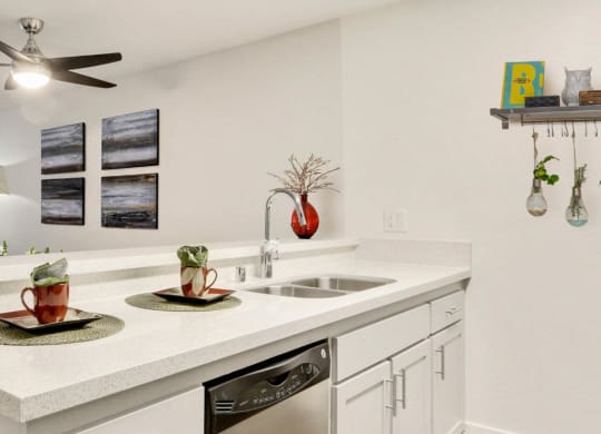 Kitchen area with appliances at Waverly, Los Angeles