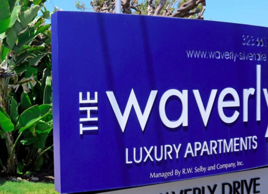Sign at Waverly, California, 90039