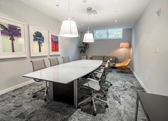 Conference Room at Wilshire Margot, Los Angeles California