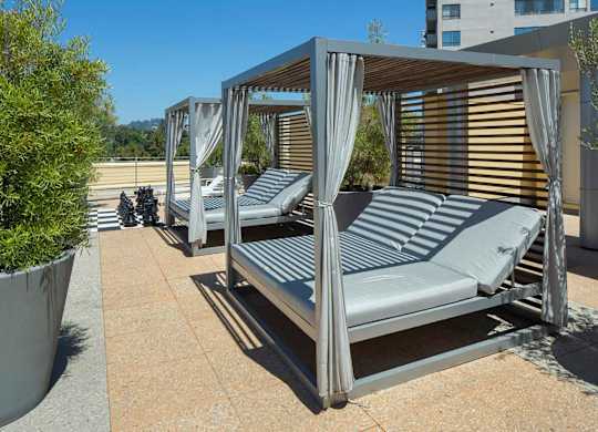 Rooftop Lounge With Cabana at Wilshire Margot, California, 90024