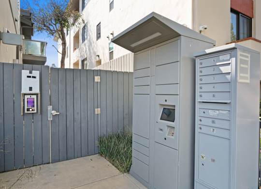 Mailboxes at The Aster, Los Angeles, CA