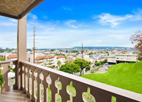 Balcony with spectacular views