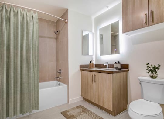 Bathroom With Bathtub at Vues on Gordon, California, 90028