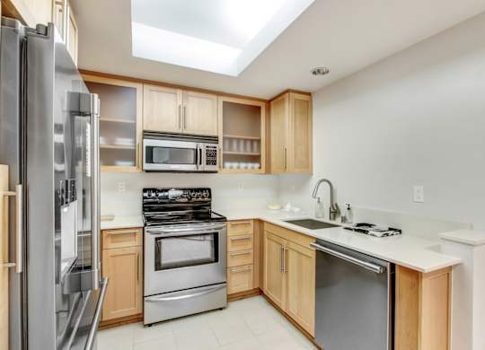 Furnished Kitchen at Wilshire Margot, Los Angeles, CA 90024 