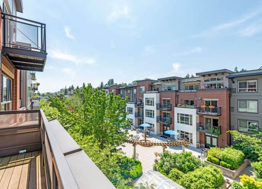 Balconies With City Views at The Corydon, Seattle, Washington