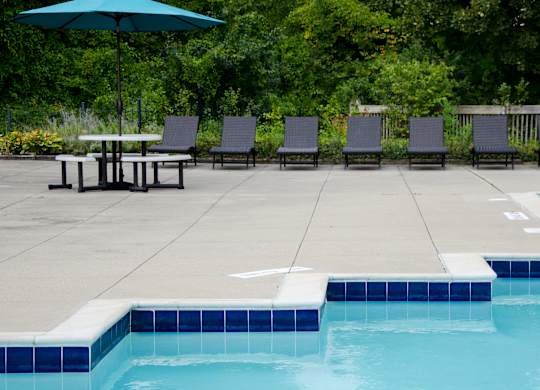 Swimming Pool at Hidden Lakes Apartments, Clarkston, Michigan
