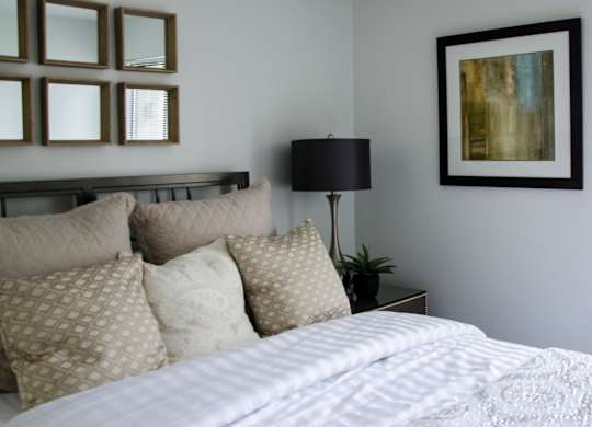 Cozy Bed at Pine Ridge Apartments, Rochester Hills, Michigan