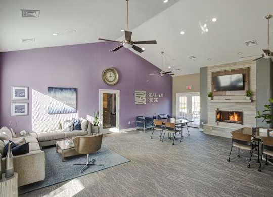 Bright Living Area at Heather Ridge Apartments, Westland, Michigan