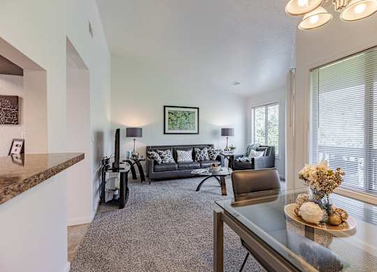 Living Room at Hidden Lakes Apartments, Clarkston, 48346