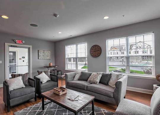 Living Room at Iroquois Village, New York, 12309