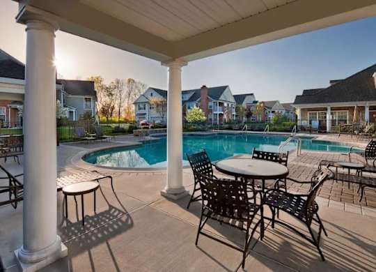 Poolside Relaxing Chairs at The Crest at Elm Tree, Mount Joy Pennsylvania