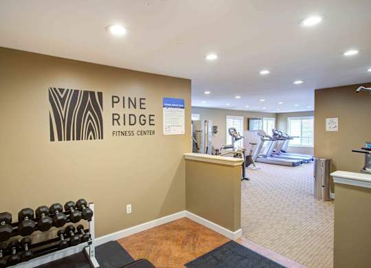 Gym at Pine Ridge Apartments, Michigan