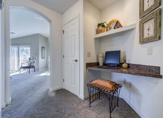 A room with a desk and chair in it at The Crest at Elm Tree, Mount Joy, PA 17552
