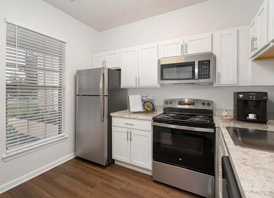 Equipped Kitchen at Woodland Meadows, Clinton Township
