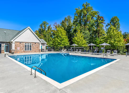 Sparkling Pool at Ashley Court Apartments, Charlotte, NC, 28262
