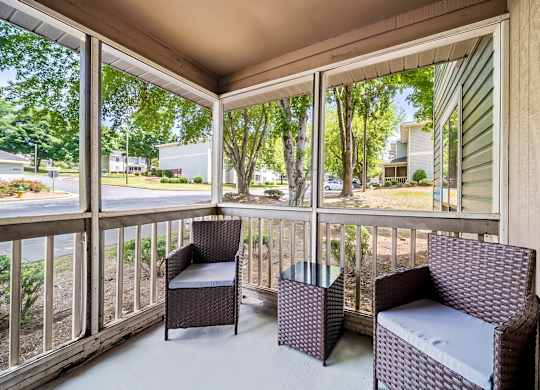 Balcony And Patio at Brandemere Apartment Homes, Winston Salem, NC
