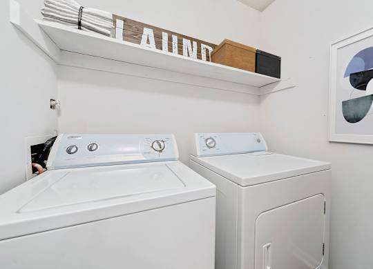 In Home Full Size Washer And Dryer at Brandemere Apartment Homes, North Carolina