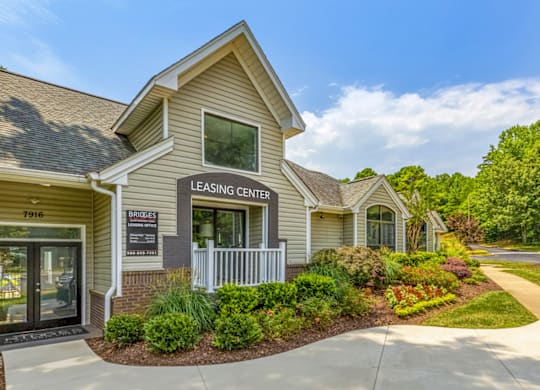 Leasing Office Exterior at Bridges at Mallard Creek Apartment Homes, Charlotte