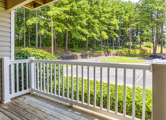 Large Balcony at Bridges at Mallard Creek Apartment Homes, Charlotte, NC