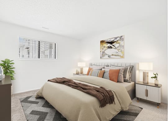 Large Bedroom at Bridges at Mallard Creek Apartment Homes, North Carolina