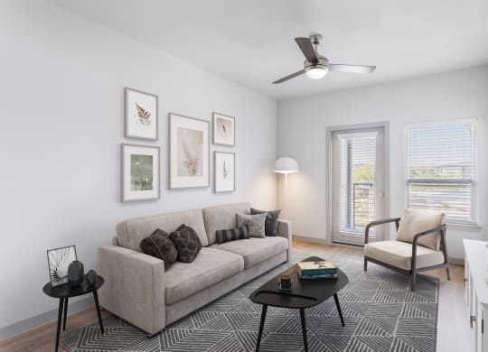 furnished living area