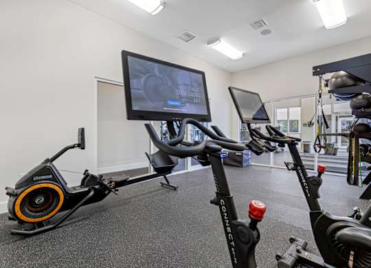 fitness center with equipment