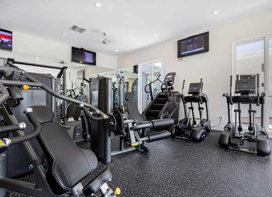fitness center with equipment