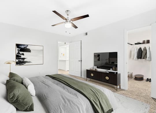 Large Bedroom at Caveness Farms Apartments, Wake Forest North Carolina 