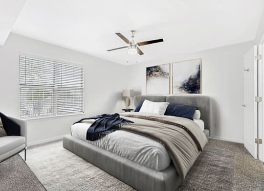 Spacious Bedroom at Caveness Farms Apartments, Wake Forest North Carolina 