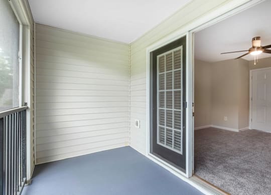 Balcony at Caveness Farms Apartments, Wake Forest 