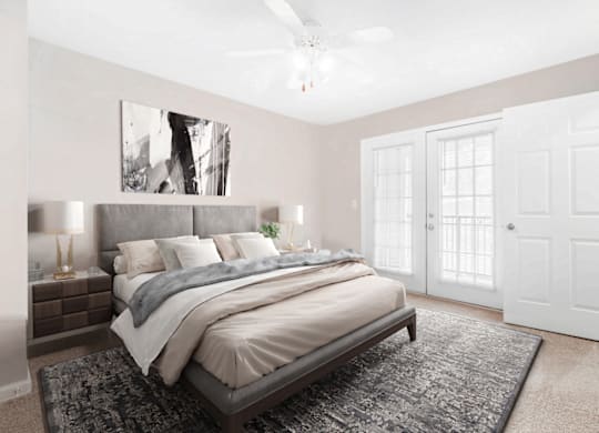 Gorgeous Bedroom at Caveness Farms Apartments, Wake Forest North Carolina 