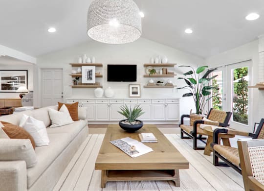 Interactive Clubhouse at Caveness Farms Apartments, Wake Forest 