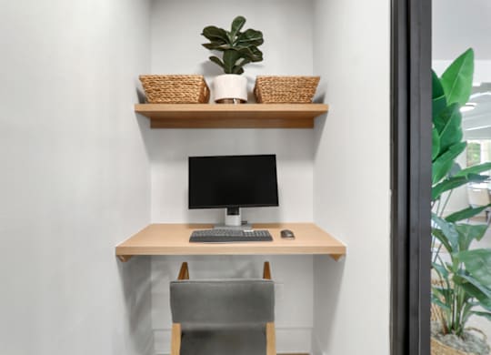 Work Desk at Caveness Farms Apartments, Wake Forest, NC 27587