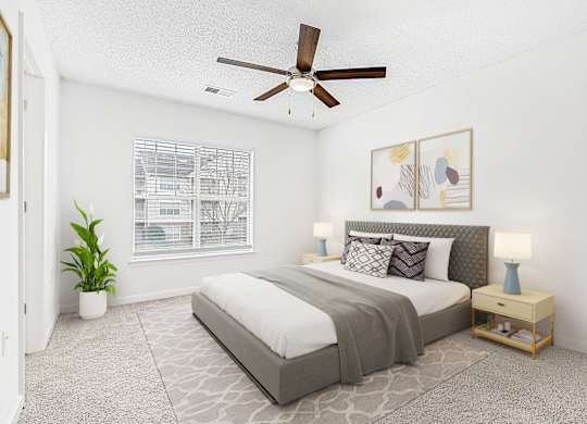 Spacious Bedroom at The Grayson Apartment Homes, Charlotte, North Carolina