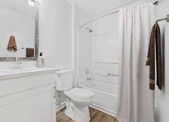 Bathroom With Bathtub at The Grayson Apartment Homes, Charlotte