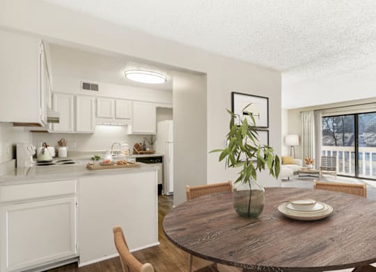 a kitchen and dining area at Eastchester Ridge Apartments, High Point, NC