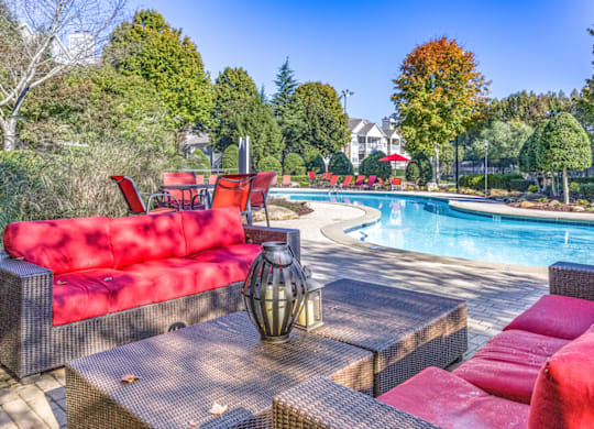 take a dip in the pool at villas at houston levee west apartments in cord