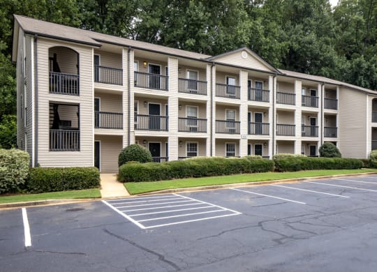 our apartments are located in a quiet parking lot